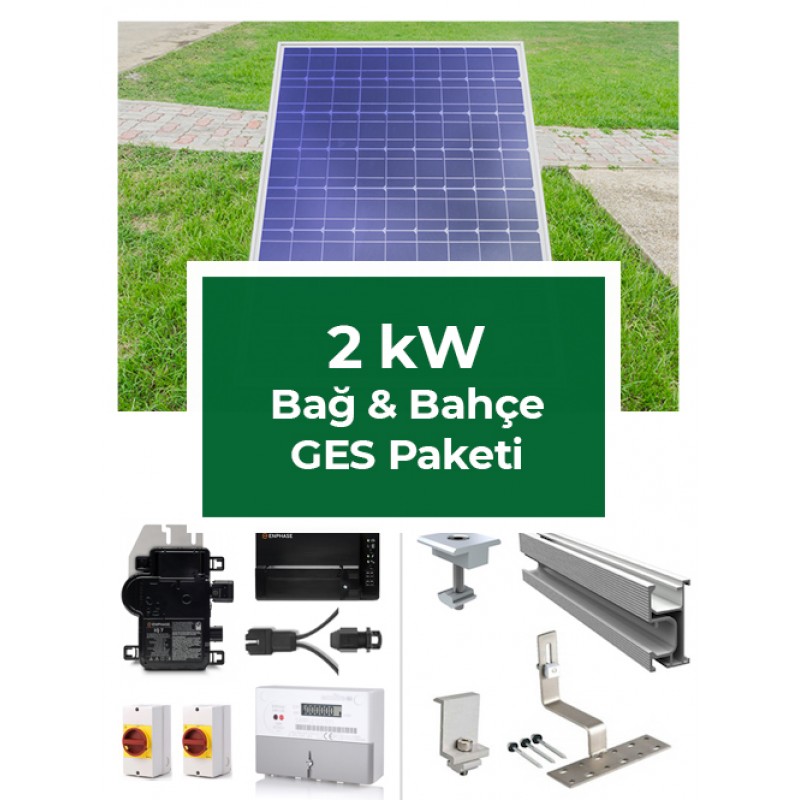 2 kW Bağ & Bahçe GES Paketi