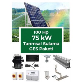 100 Hp 75 kW Tarımsal Sulama GES Paketi